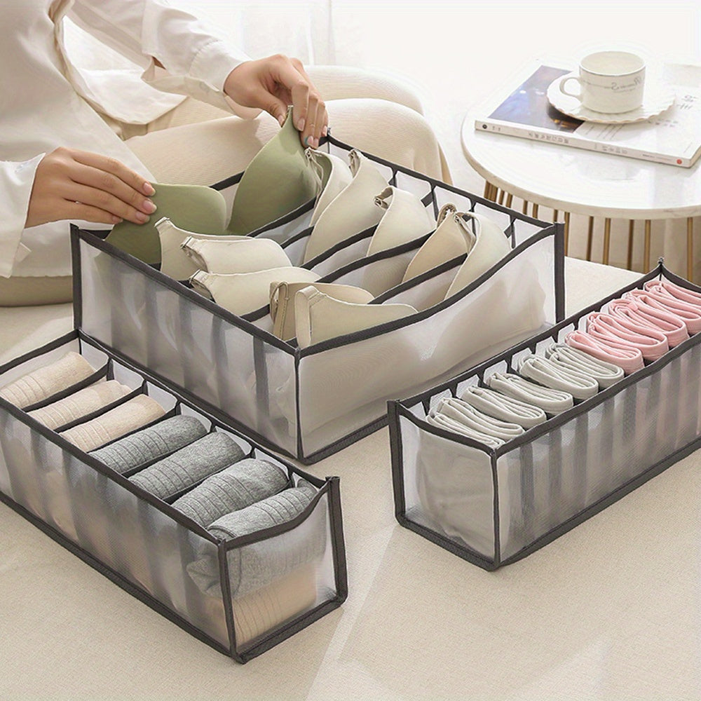 Set of 3 Fabric Drawer Dividers for Closet Organization Storage Organizer for Ages 14 and Up