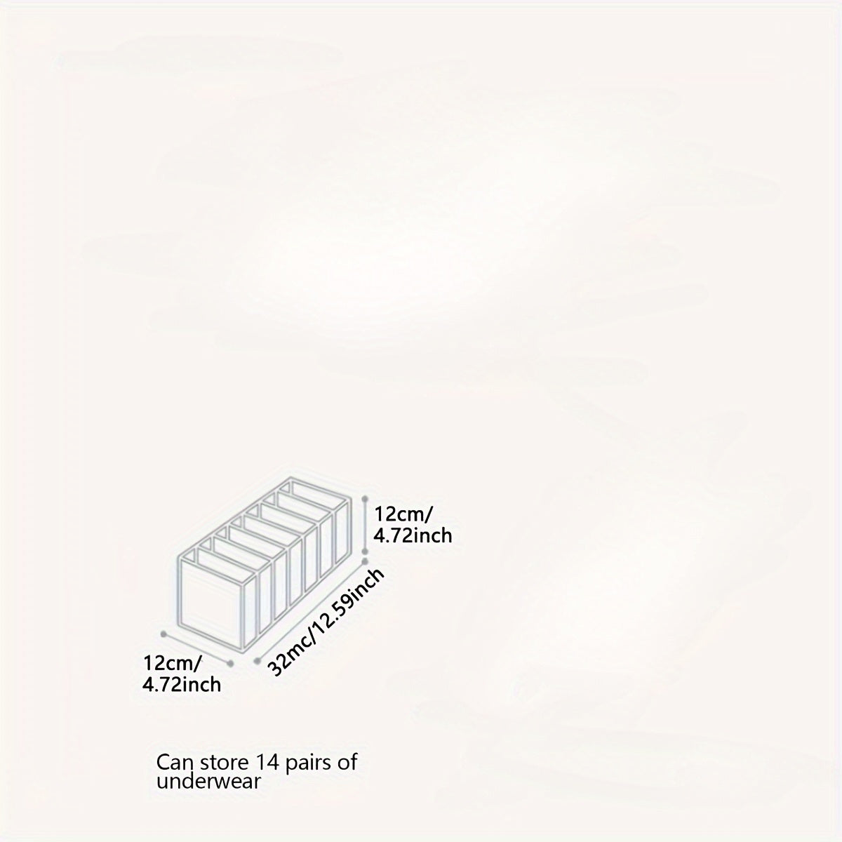 Drawer Organizer Set with Cloth Dividers for Underwear Socks and Bras Space Saving Storage