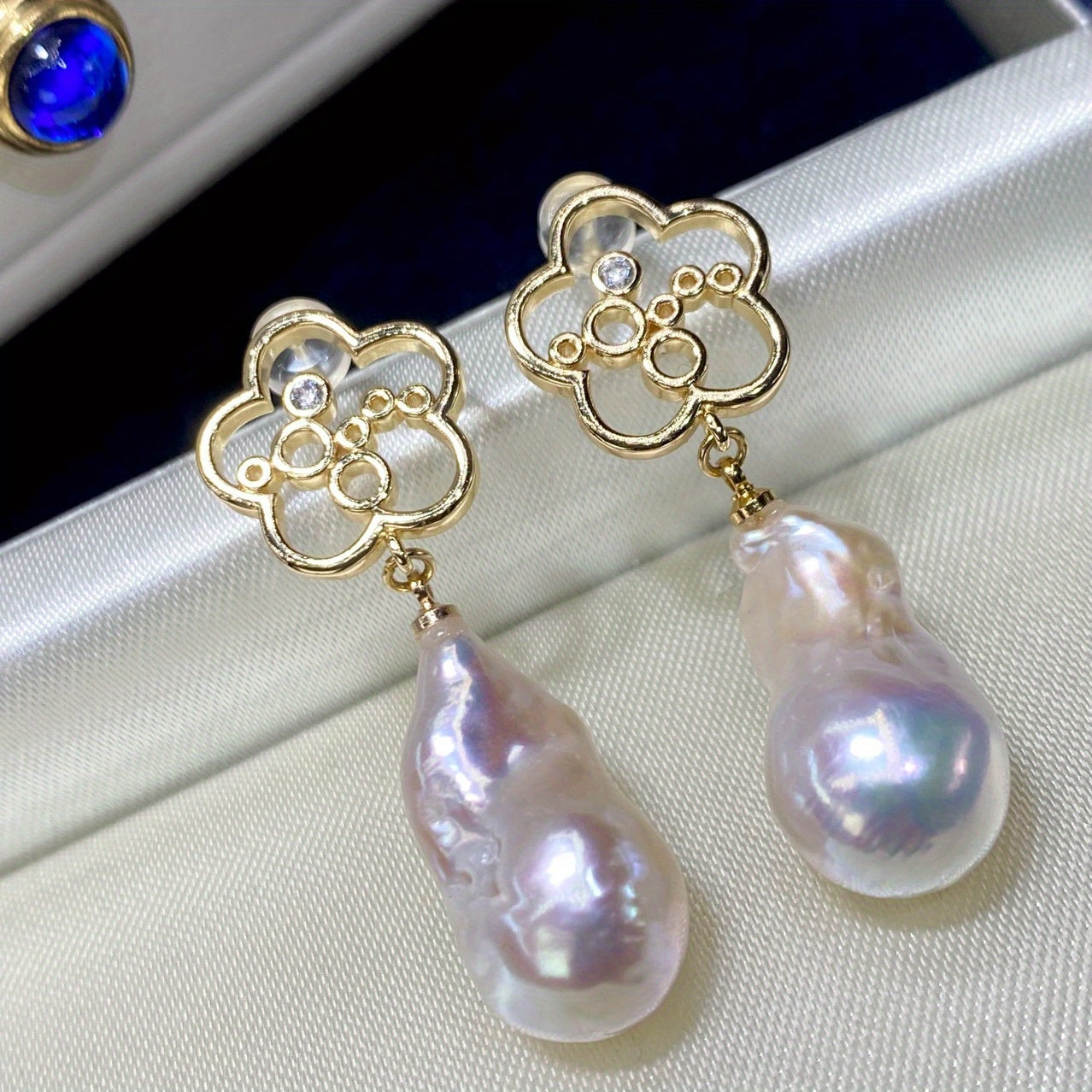 Handmade Baroque Freshwater Pearl Dangle Earrings for Valentine's Day and Gifts