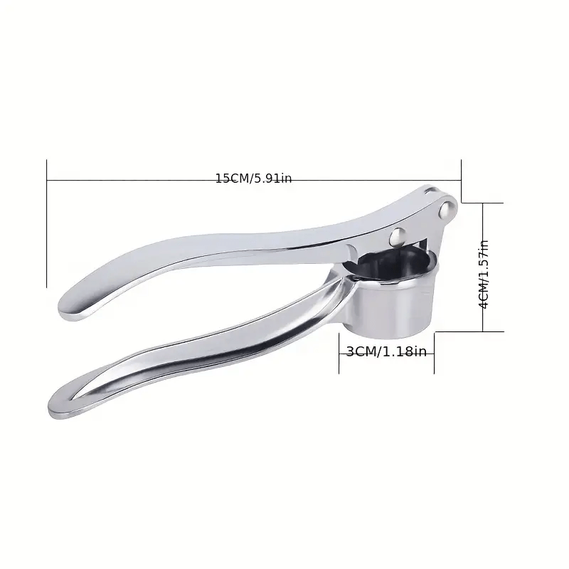 Stainless Steel Garlic Press and Ginger Chopper, Durable Kitchen Utensil
