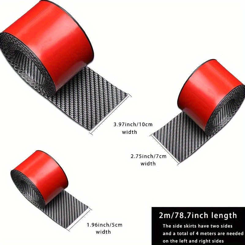 Car Side Skirt Protector PVC Anti-Scratch Rust Repair Strip Front