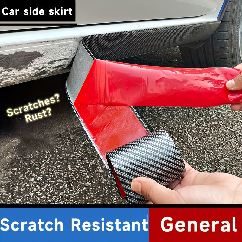 Car Side Skirt Protector PVC Anti-Scratch Rust Repair Strip Front
