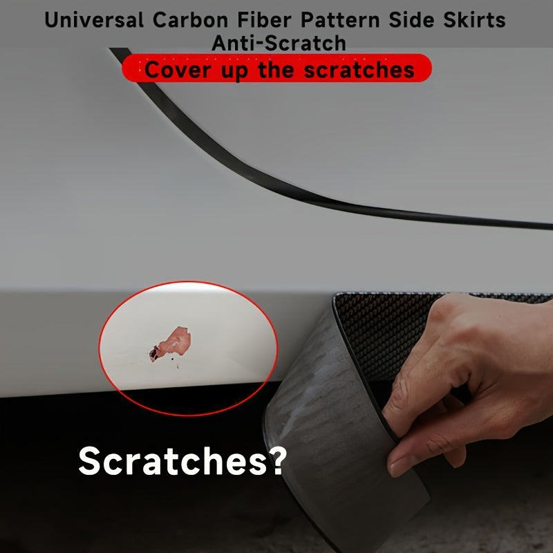 Car Side Skirt Protector PVC Anti-Scratch Rust Repair Strip Front