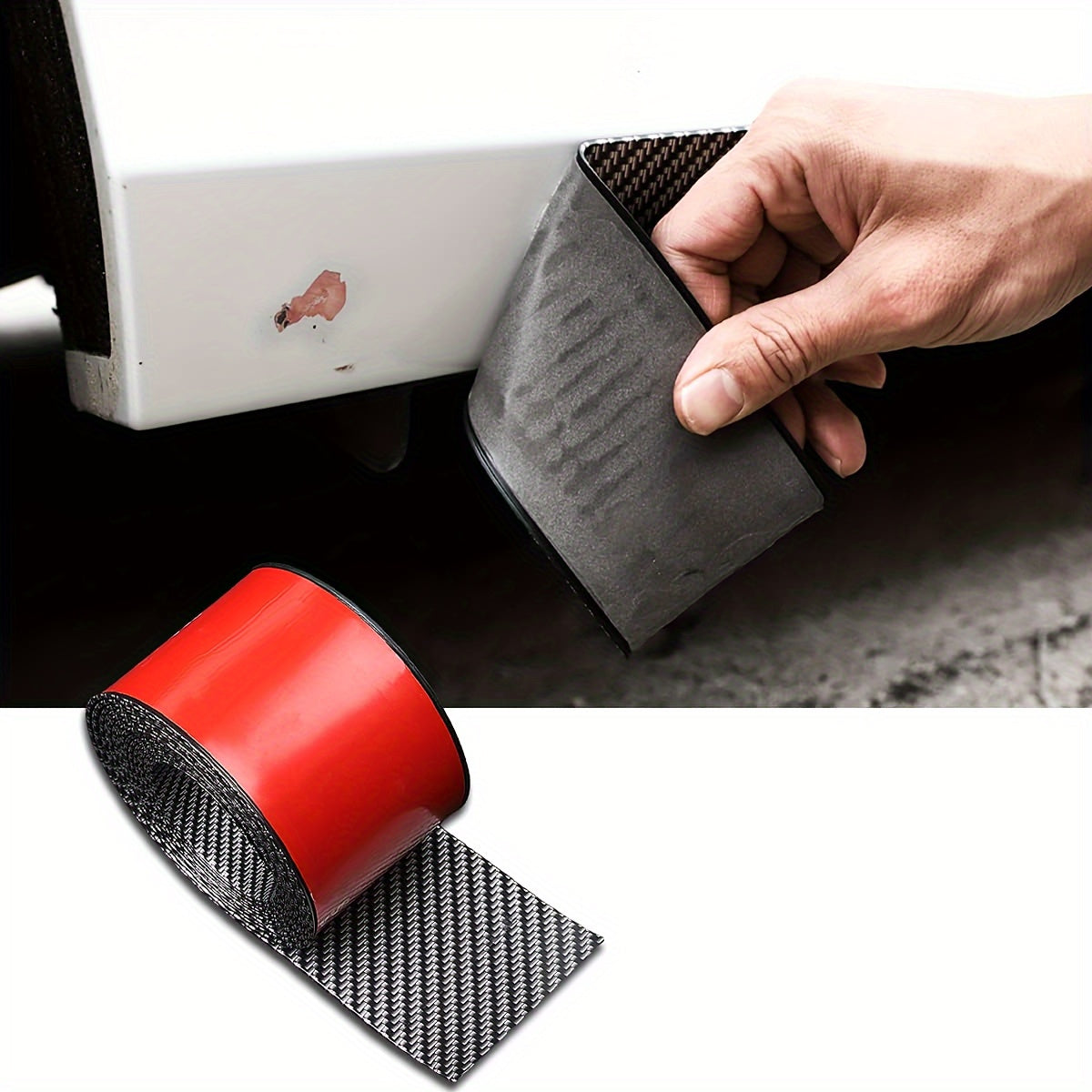 Car Side Skirt Protector PVC Anti-Scratch Rust Repair Strip Front