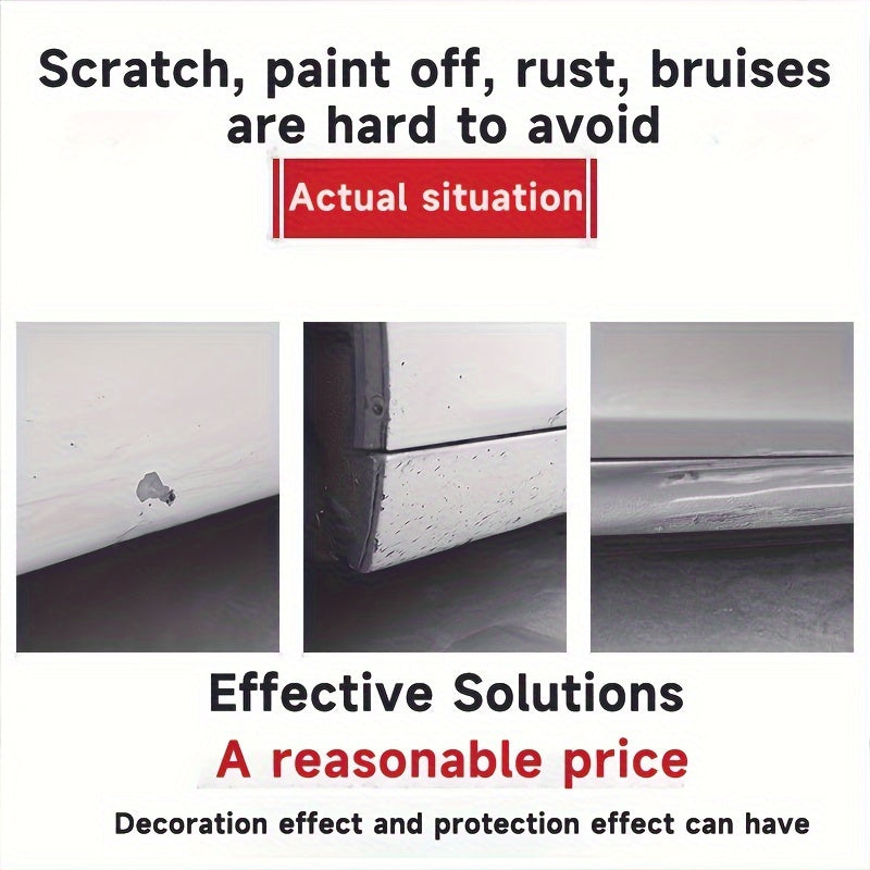 Car Side Skirt Protector PVC Anti-Scratch Rust Repair Strip Front