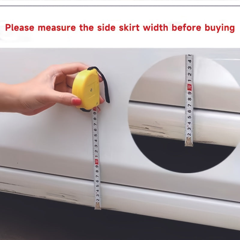 Car Side Skirt Protector PVC Anti-Scratch Rust Repair Strip Front