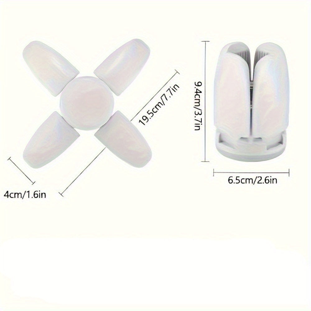 E27 LED Ceiling Fan Light for Garage Workshop Home Bright Plastic 85V-265V