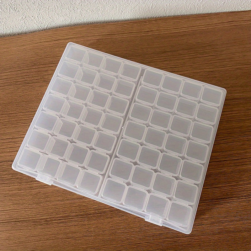 Plastic Jewelry Organizer with 28/56 Grids for Earrings Beads and Crafts Storage