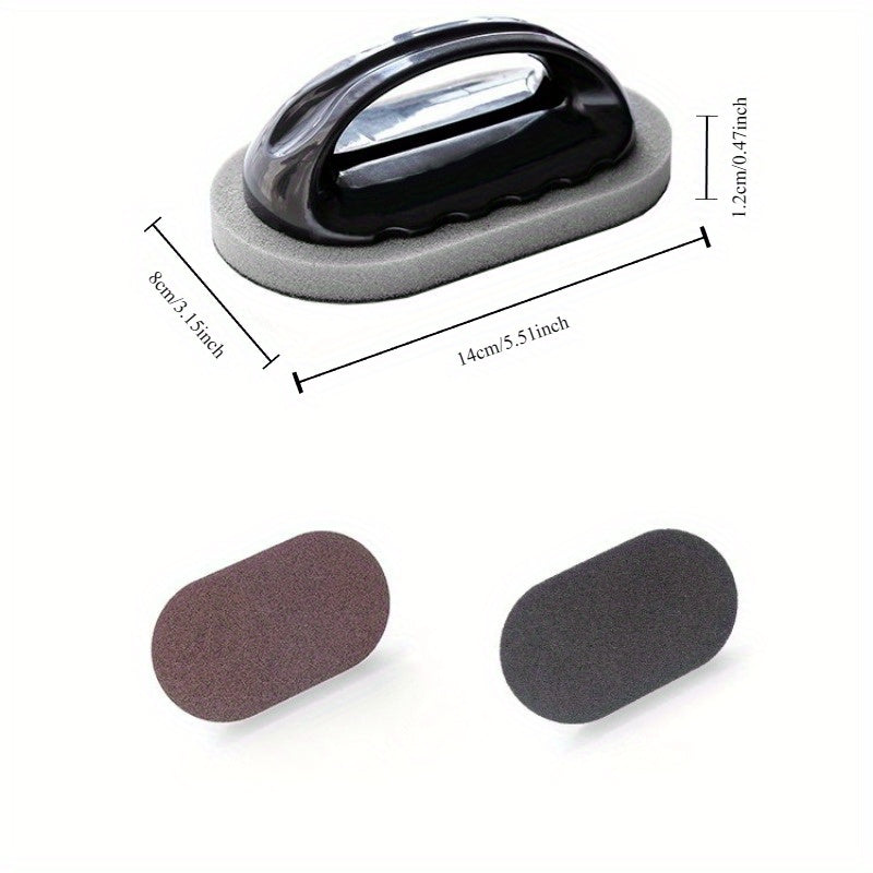 Plastik tutqichli sehrli gubka gril cho'tkasi - 1 dona, idishlar, qozonlar, grillar uchun qayta ishlatiladigan tozalash vositasi, elektr energiyasi talab qilinmaydi, ajoyib Rojdestvo sovg'asi g'oyasi