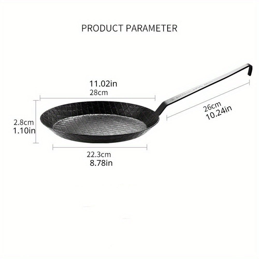 Cast Iron Steak Griddle Pan with Non-Stick Surface for Home and Restaurant Cooking