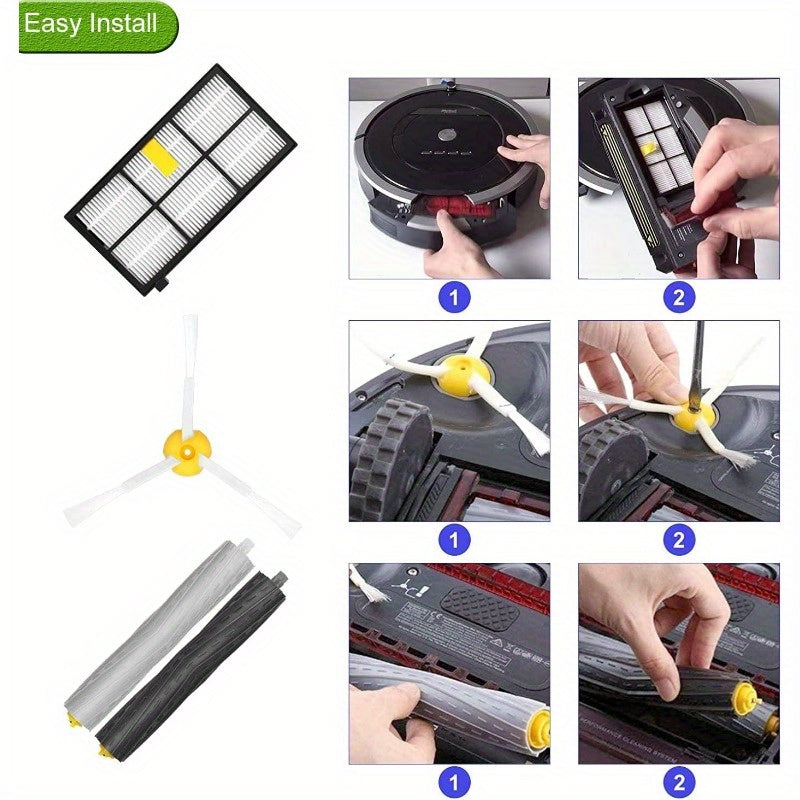 800 and 900 Series Robot Vacuum Cleaners with Filters and Brushes