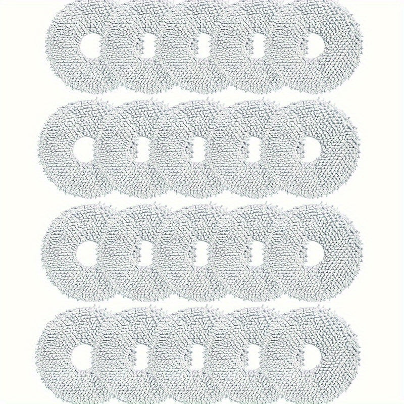 Set of 20 Replacement Mop Pads for Robot Vacuum Cleaners - Compatible with L10s Ultra and X10