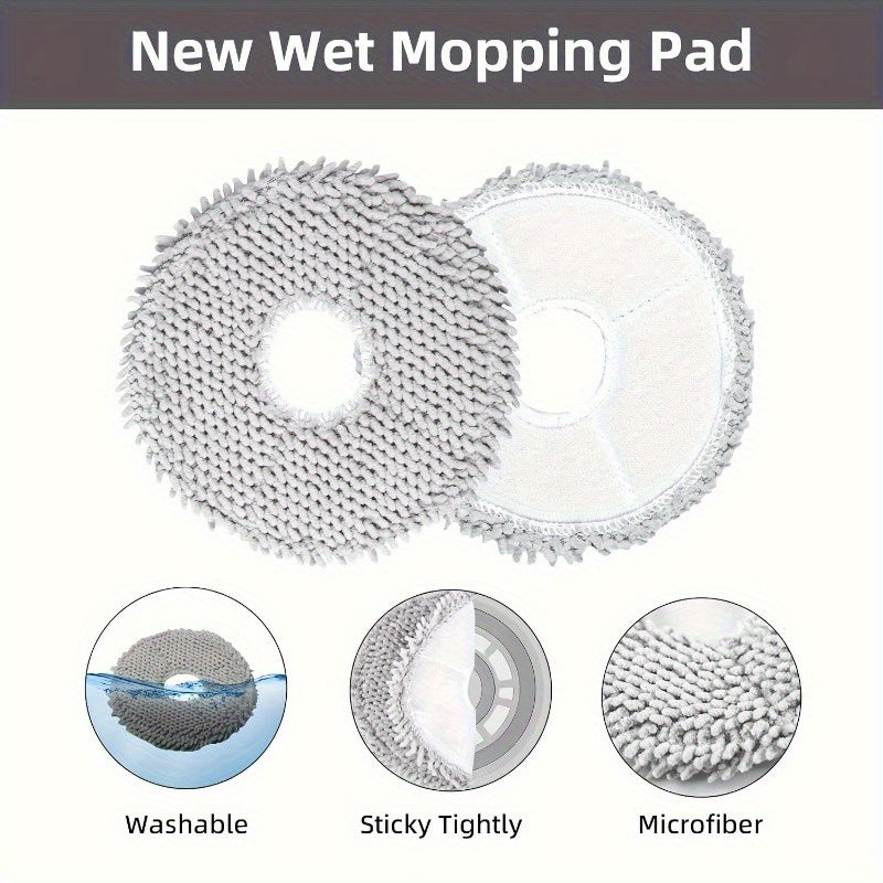 Set of 20 Replacement Mop Pads for Robot Vacuum Cleaners - Compatible with L10s Ultra and X10