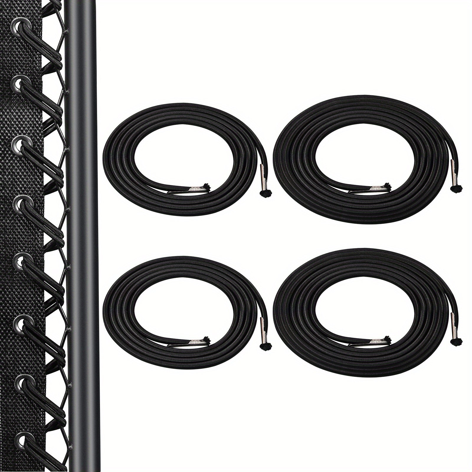 4 ta bardoshli elastik almashtirish iplar to'plami zero gravity stullari uchun, o'rindiqlar va dam olish stullari uchun mos. Qora rangda mavjud. Stulni ta'mirlash uchun ideal.