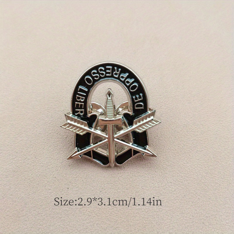 Alloy AQSh Armiyasi Maxsus Kuchlari Yelka Belgisi Pin Harbiy Shlyapa Emblemasi Amerika G'ururini Ko'rsatadi