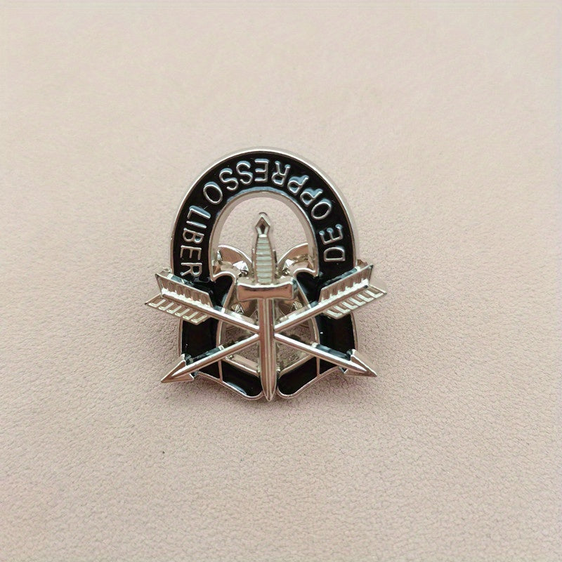 Alloy AQSh Armiyasi Maxsus Kuchlari Yelka Belgisi Pin Harbiy Shlyapa Emblemasi Amerika G'ururini Ko'rsatadi