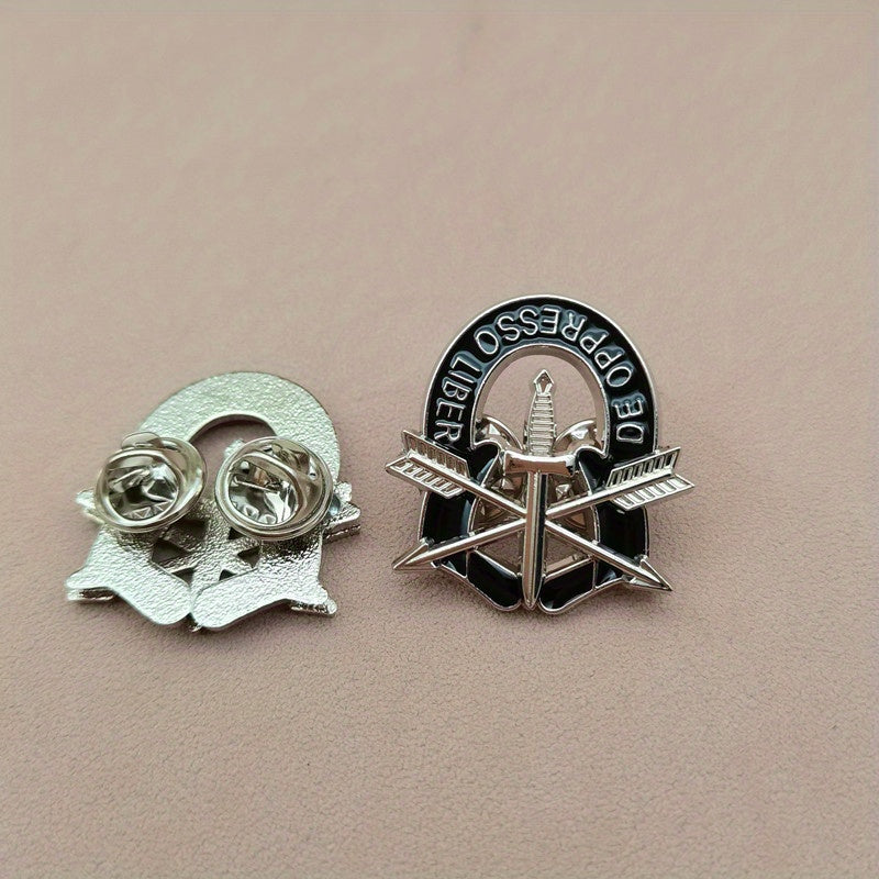 Alloy AQSh Armiyasi Maxsus Kuchlari Yelka Belgisi Pin Harbiy Shlyapa Emblemasi Amerika G'ururini Ko'rsatadi