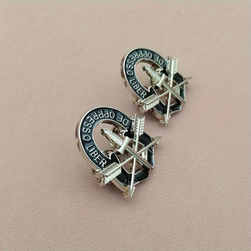 Alloy AQSh Armiyasi Maxsus Kuchlari Yelka Belgisi Pin Harbiy Shlyapa Emblemasi Amerika G'ururini Ko'rsatadi