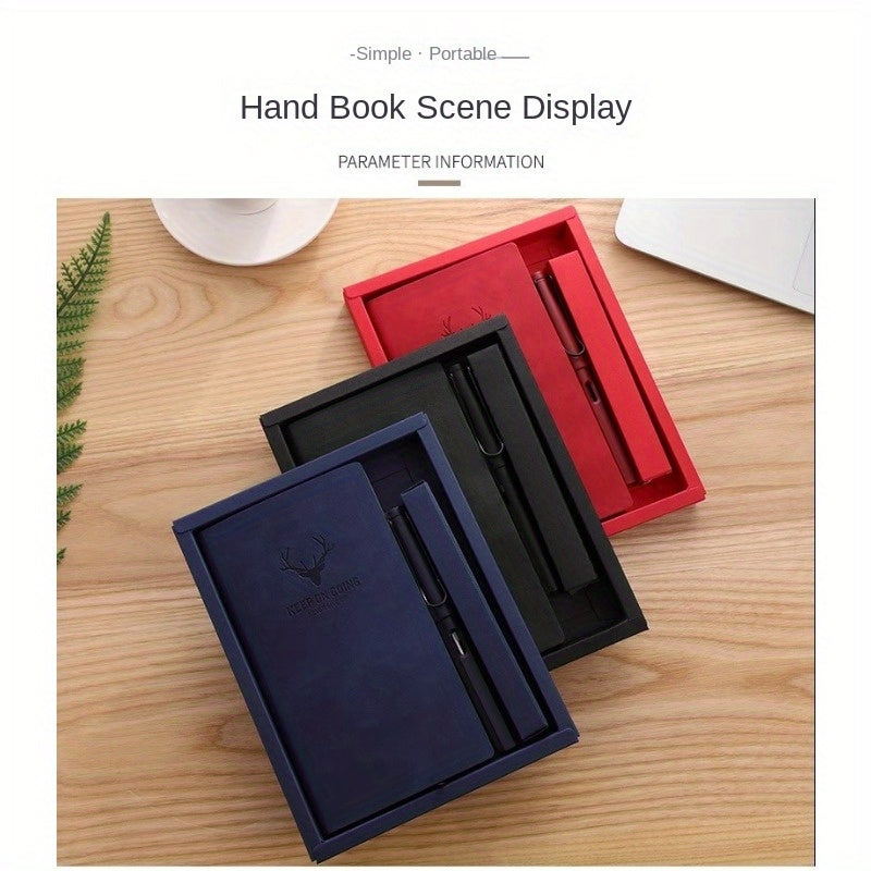 Business Stationery Set with Notepad and Pen for Office or Gift