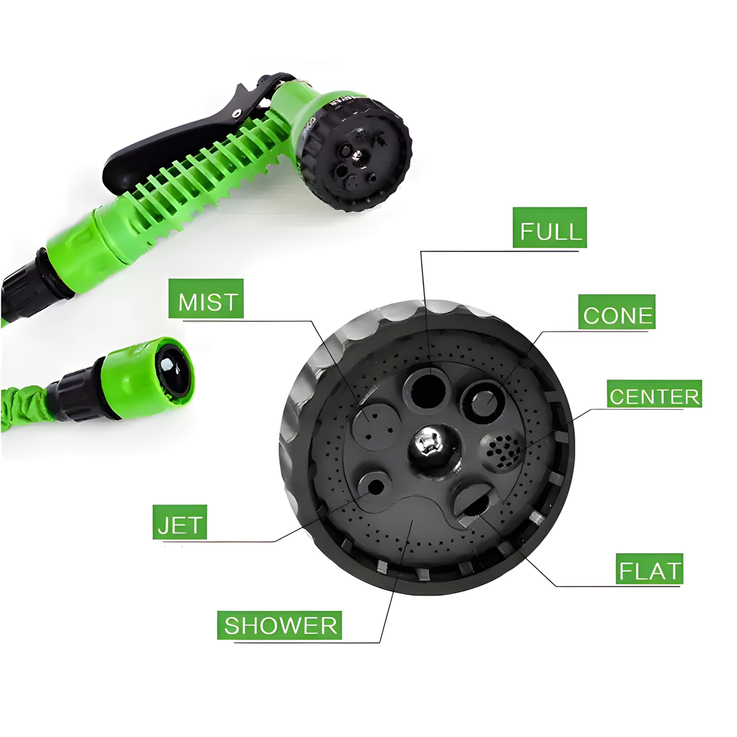 Раздвижной садовый шланг с водяной пушкой высокого давления для мойки автомобиля и использования на улице