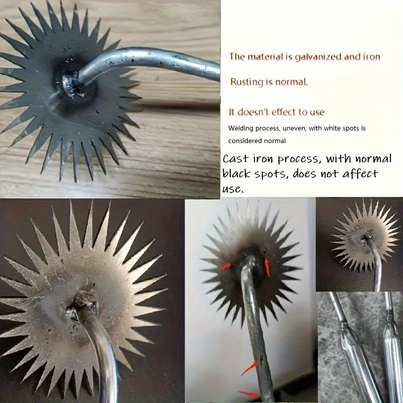 Heavy Duty Forged Metal Garden Weeder Hand Tool for Soil Loosening and Weeding