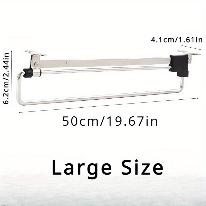 Percha de ropa extraíble en acero pulido Organizador de armario que ahorra espacio para espacios pequeños