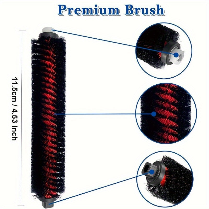Set of 2 Detachable Washable High-Speed Cleaning Brushes for Robotic Vacuum