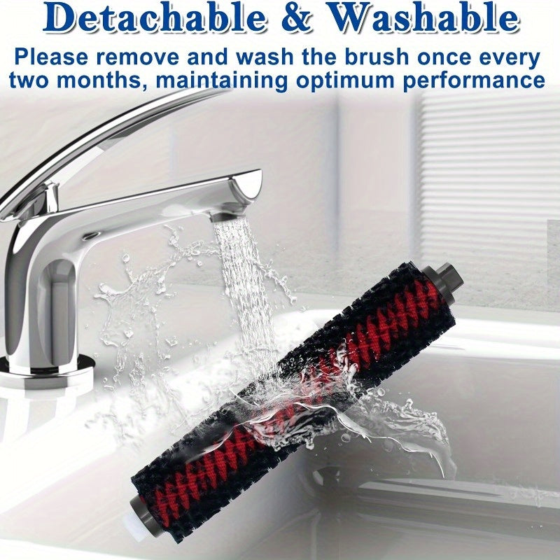 Set of 2 Detachable Washable High-Speed Cleaning Brushes for Robotic Vacuum
