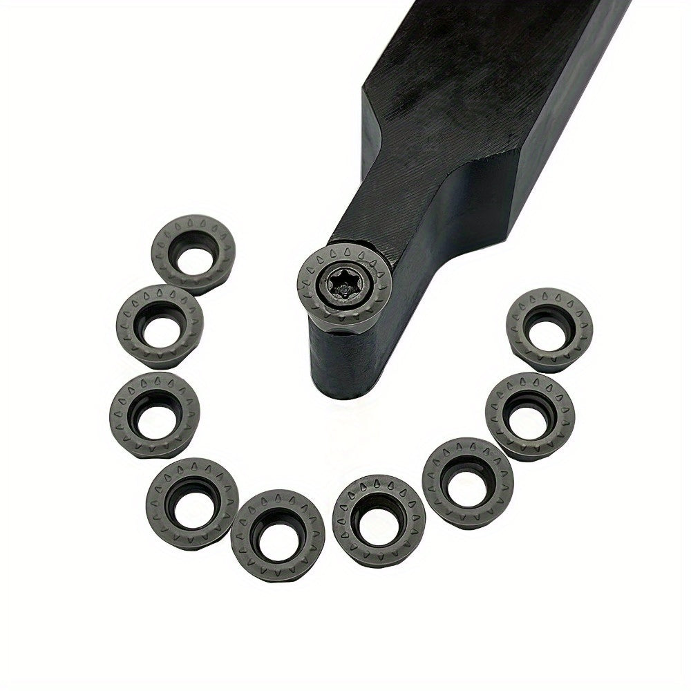 Carbide Insert Holder Set for 45° Lathe Turning CNC Metalworking Tools 10 Pieces