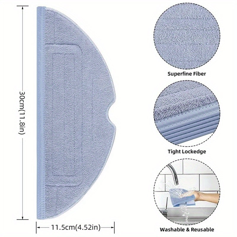 Комплект аксессуаров для пылесоса Xiaomi Roborock S7/S7+ включает 11 прочных пластиковых насадок, совместимых с уборкой полов, идеально подходит для домашнего использования.