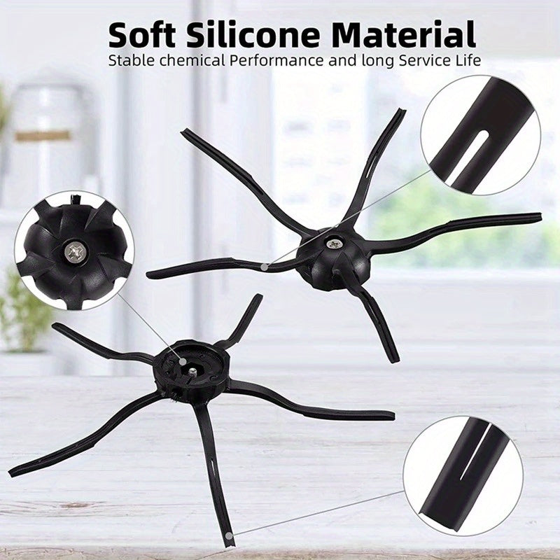 Комплект аксессуаров для пылесоса Xiaomi Roborock S7/S7+ включает 11 прочных пластиковых насадок, совместимых с уборкой полов, идеально подходит для домашнего использования.