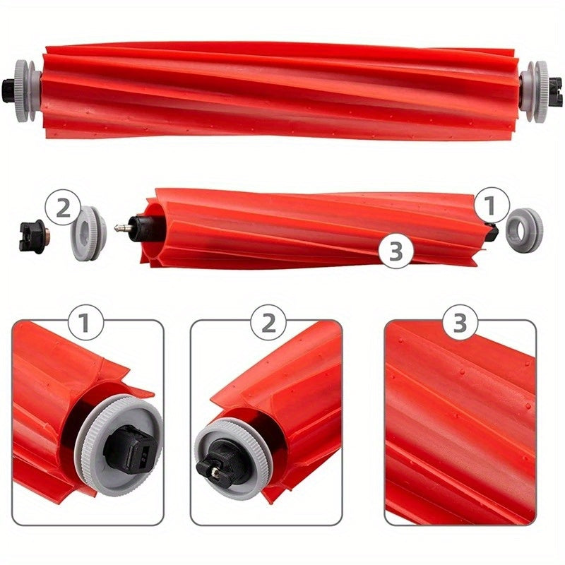 Комплект аксессуаров для пылесоса Xiaomi Roborock S7/S7+ включает 11 прочных пластиковых насадок, совместимых с уборкой полов, идеально подходит для домашнего использования.