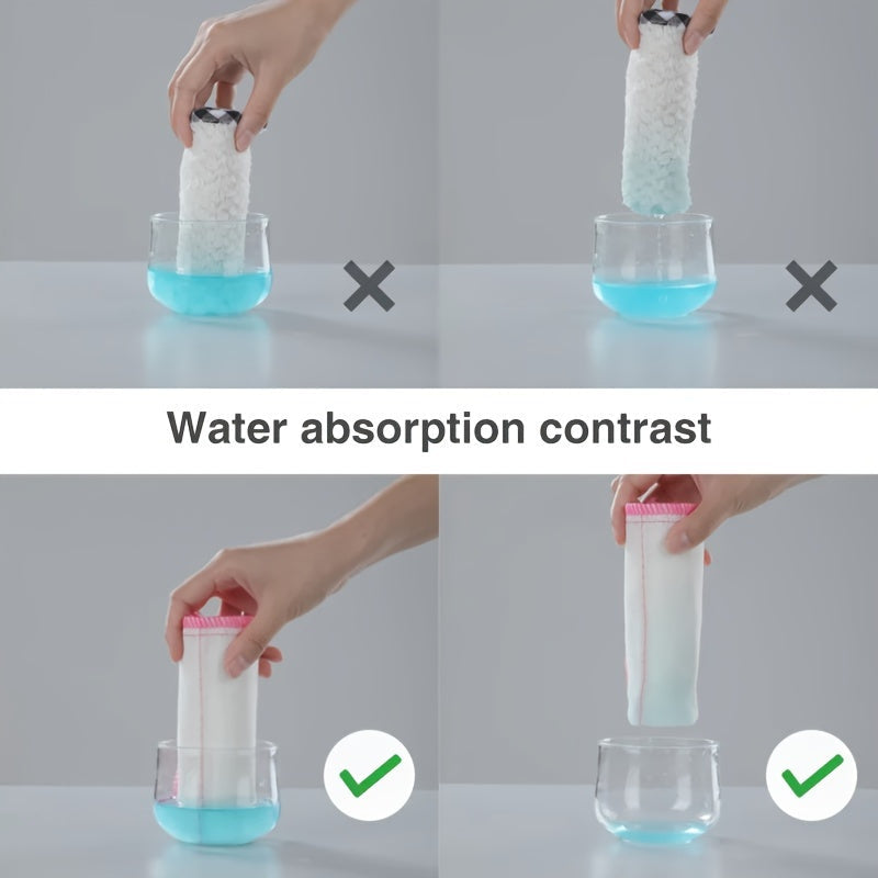 6 или 12 штук супер впитывающих толстых кухонных тряпок из многоразового микрофибрового материала. Эти универсальные тряпки можно использовать для мытья посуды, домашних дел, а также для уборки в ванной и на кухне. Они прочные и легко удаляют пятна и жир.