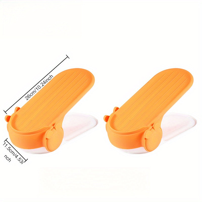 Double Layer Shoe Organizer Rack with Adjustable Design for Entryway Closet Storage