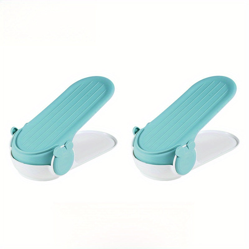 Double Layer Shoe Organizer Rack with Adjustable Design for Entryway Closet Storage