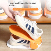 Double Layer Shoe Organizer Rack with Adjustable Design for Entryway Closet Storage