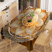 Square Tablecloth for Home Dining and Parties 60x60 Inches Polyester