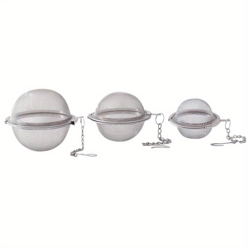 Set of 3 Stainless Steel Tea and Spice Infusers Kitchen Sieves for Soups and Stews