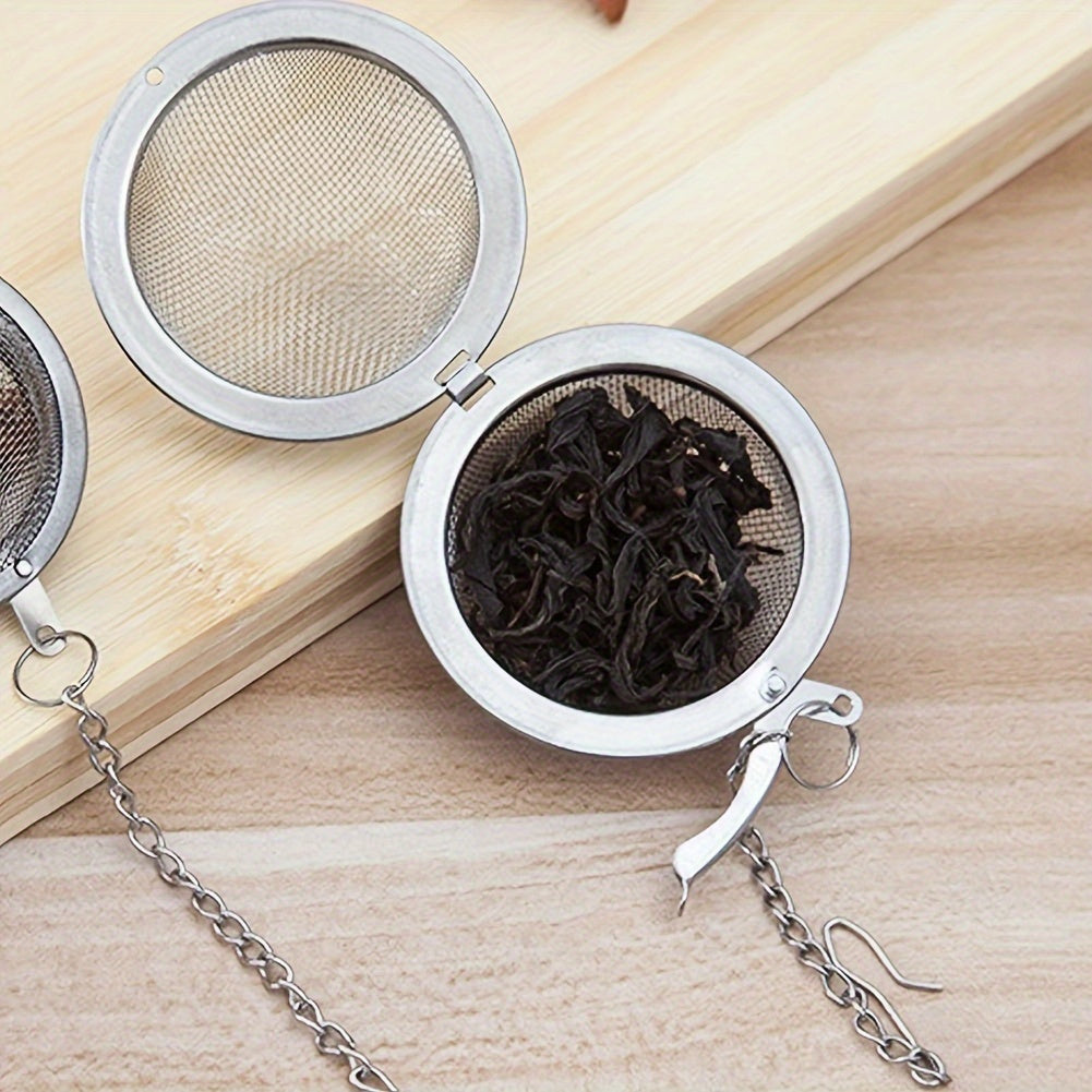 Set of 3 Stainless Steel Tea and Spice Infusers Kitchen Sieves for Soups and Stews