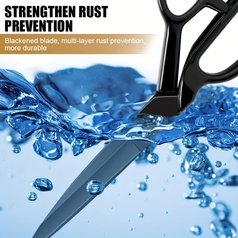 Durable Metal Scissors 25.4cm for Fabric Faux Leather Sewing and Crafting