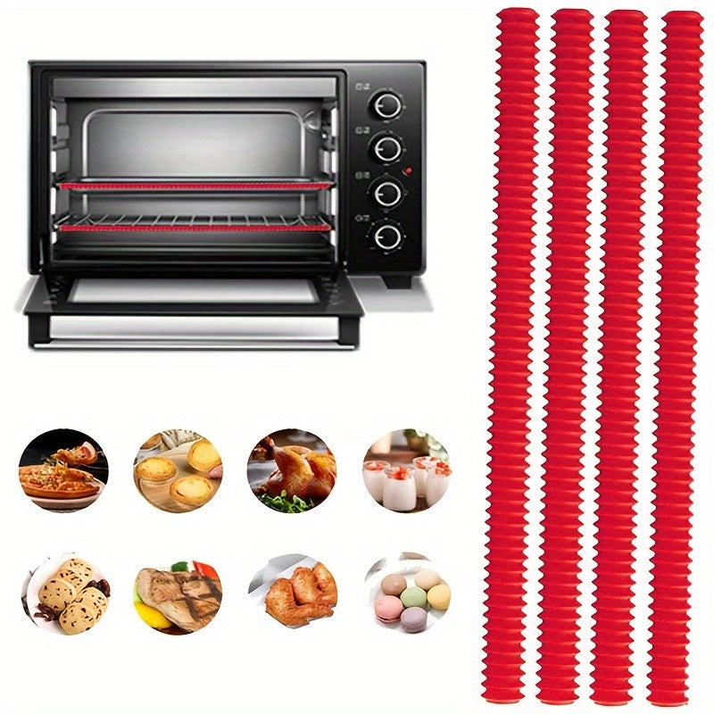 Silicone Oven Rack Shields 35.56cm Heat-Resistant Hand Protectors for Baking and Grilling