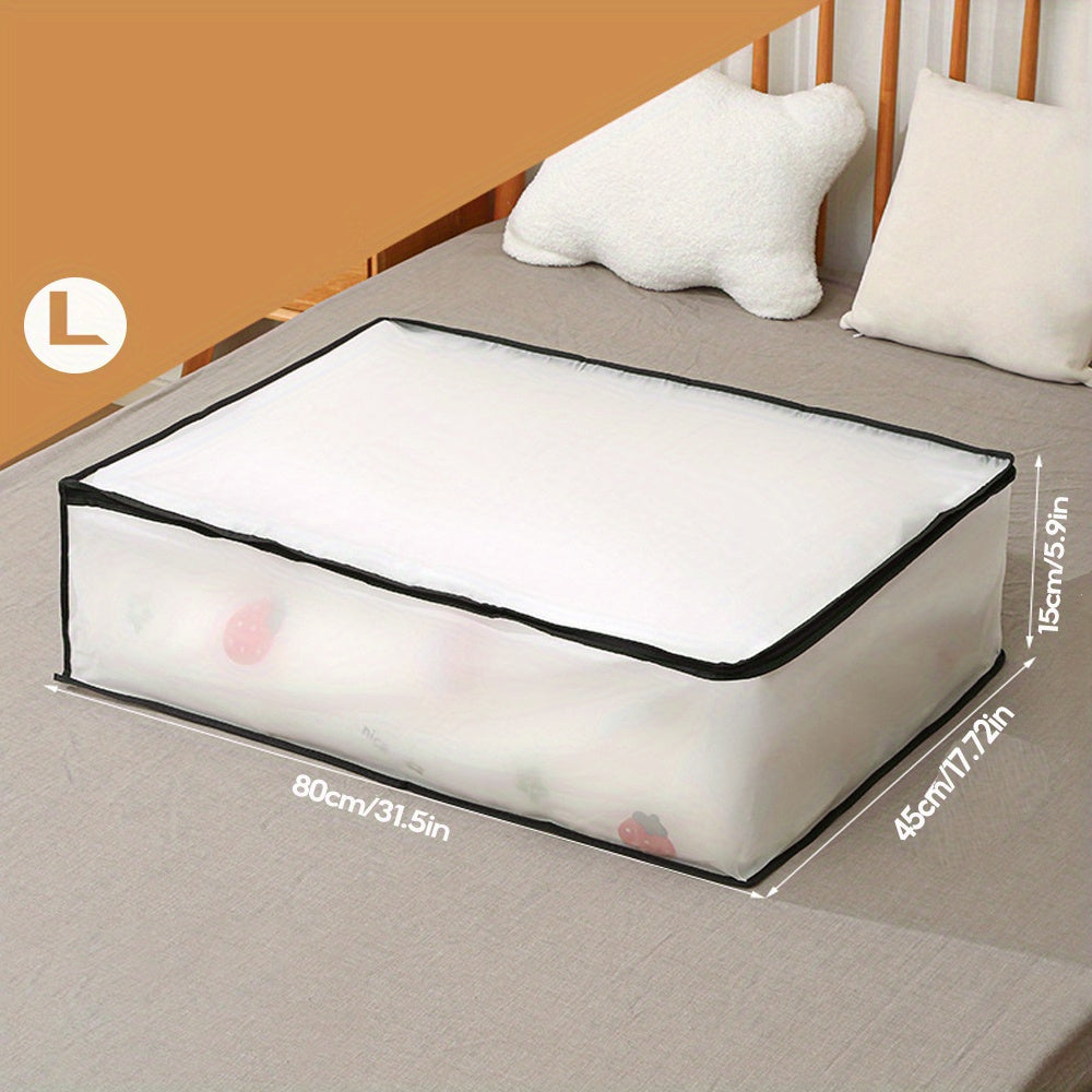 Bolsa de almacenamiento debajo de la cama para ropa y edredones, plegable, a prueba de humedad, a prueba de polvo, organizador de baúl