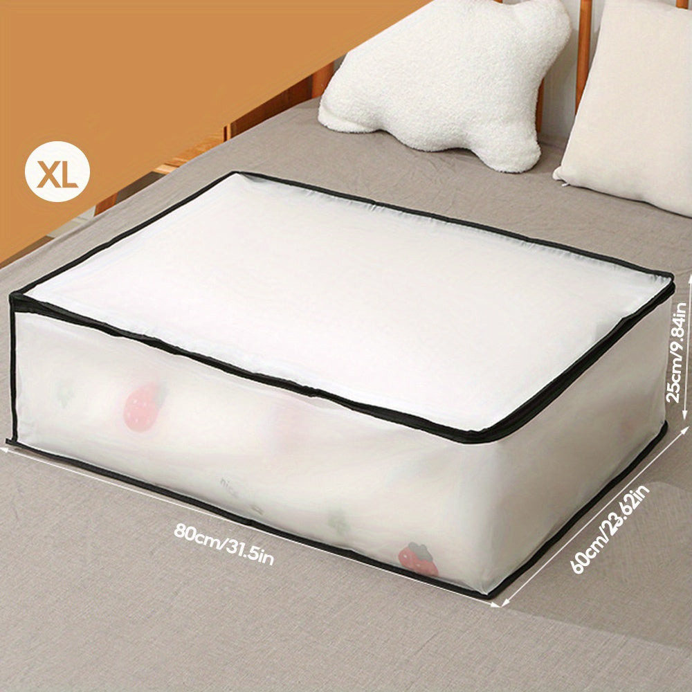 Bolsa de almacenamiento debajo de la cama para ropa y edredones, plegable, a prueba de humedad, a prueba de polvo, organizador de baúl