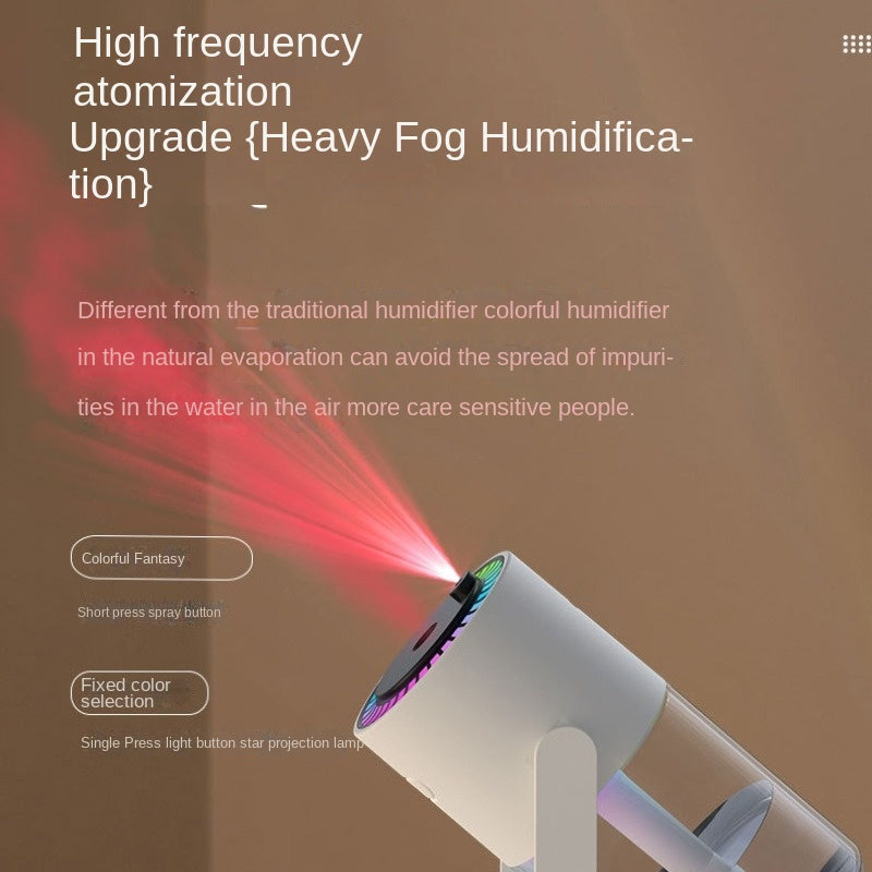 USB-Powered Starry Sky Humidifier with Essential Oil Diffuser and Night Light Compact Portable for Home Car