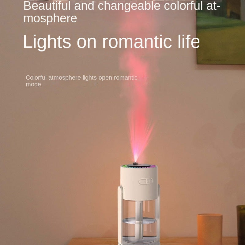 USB-Powered Starry Sky Humidifier with Essential Oil Diffuser and Night Light Compact Portable for Home Car
