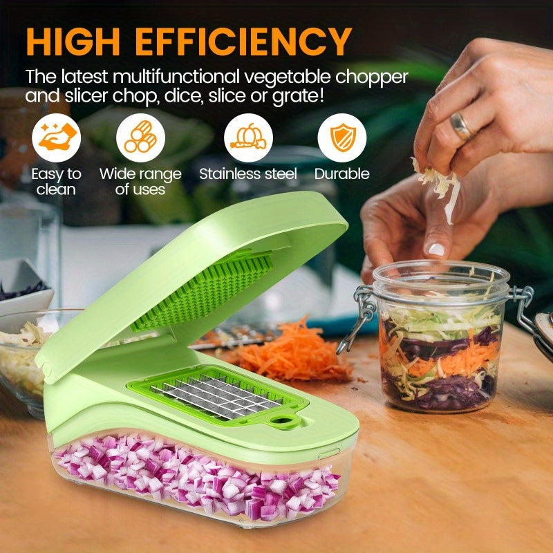 17-in-1 Vegetable Cutting Tool with Slicer Dicer and Planer