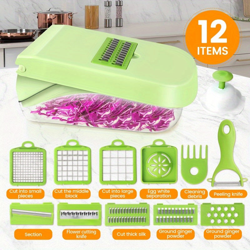 17-in-1 Vegetable Cutting Tool with Slicer Dicer and Planer