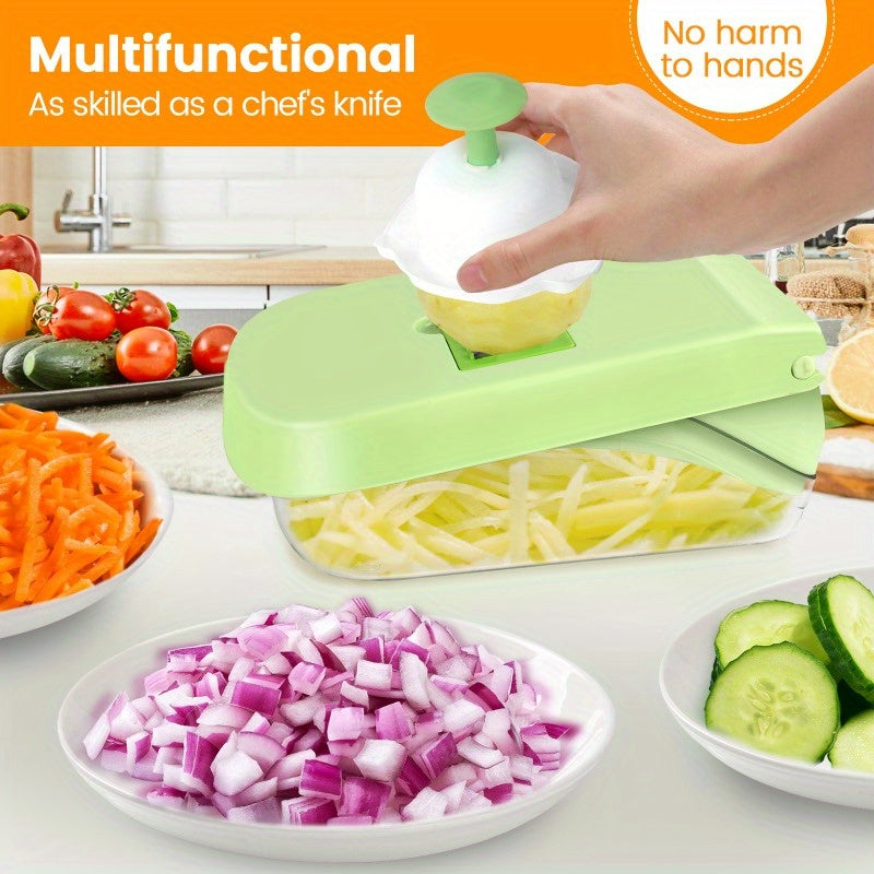17-in-1 Vegetable Cutting Tool with Slicer Dicer and Planer