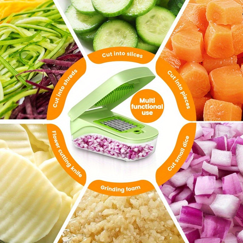 17-in-1 Vegetable Cutting Tool with Slicer Dicer and Planer