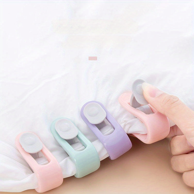 Reparador de esquina de edredón sin aguja invisible con hebilla antideslizante y clip doméstico